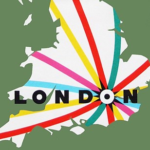1960s London Coach Travel Poster
